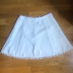 NWT Club Monaco white skirt